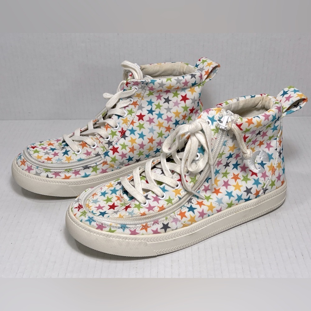 Billy STARS Kids 4M Classic Lace High Zip Around Sneaker Special Needs Adaptive